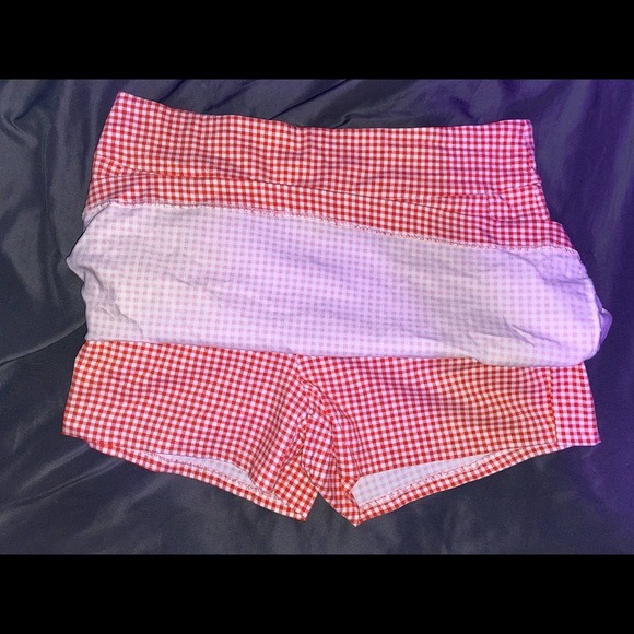 Pink and White Plaid Skort - Picture 3 of 3